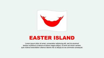 Easter Island Flag Abstract Background Design Template. Easter Island Independence Day Banner Social Media Vector Illustration. Easter Island Background