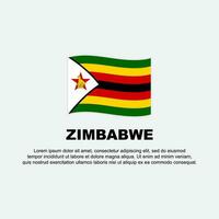 Zimbabwe Flag Background Design Template. Zimbabwe Independence Day Banner Social Media Post. Zimbabwe Background vector