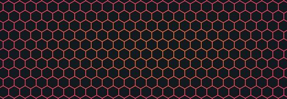 Multicolor Hexagon Abstract Technology Background vector