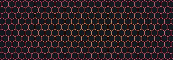 Multicolor Hexagon Abstract Technology Background vector