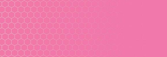 Pink hexagonal honeycomb mesh pattern with text space vector