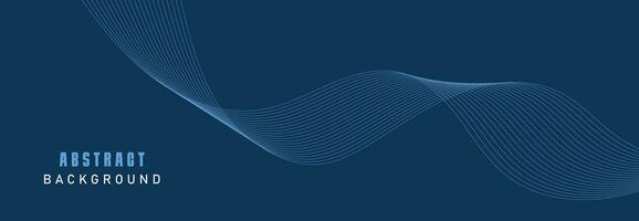 Vector Data Technology Background. Dotted Halftone Waves Connecting Dots and Lines on a Blue Background.