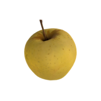 un manzana es mostrado en un transparente antecedentes png