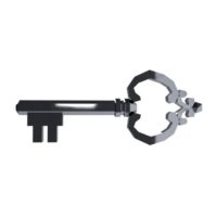 an old key on a transparent background png