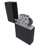 a black lighter with a white handle on transparent png