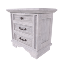 un blanco mesita de noche con cajones en eso png