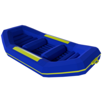 an inflatable boat on a transparent png