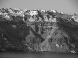 the island of santorini photo