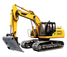 Excavator png Excavator Transparent background digging machine png construction site machine png, AI Generative