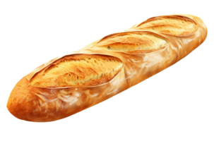 baguette PNG baguette brood PNG Frans brood PNG lang brood PNG baguette transparant achtergrond, ai gegenereerd
