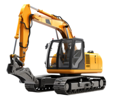 Excavator png Excavator Transparent background digging machine png construction site machine png, AI Generative