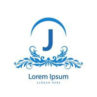 letter calligraphic Minimal monogram emblem style vector logo