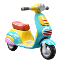 Toy Scooter png Toy Scooter transparent background colorful Toy Scooter, AI Generative