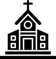 ilustración de diseño de icono de vector de iglesia