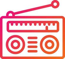 Radio Vector Icon Design Illustration