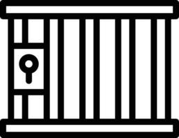 Jail Vector Icon Design Illustration