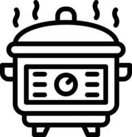 Rice cooker Vector Icon Design Illustration