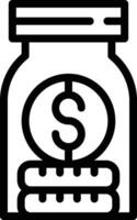 Money jar Vector Icon Design Illustration