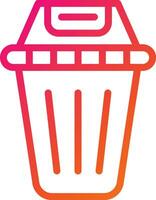 Trash Vector Icon Design Illustration