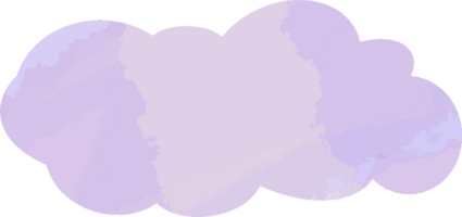 handgetekende wolk png