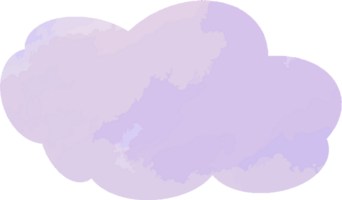 nuage dessiné à la main png