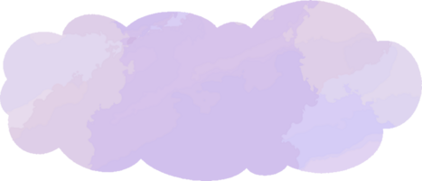 nuage dessiné à la main png