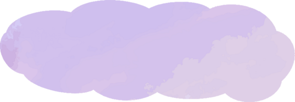 nuage dessiné à la main png