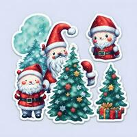 Santa Claus on background photo