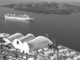 isla de santorini en grecia foto