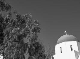 isla de santorini en grecia foto