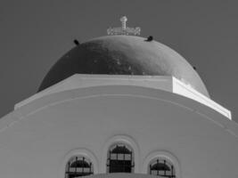 the island of santorin photo