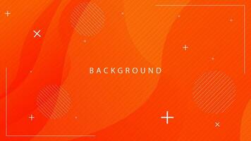 Abstract Geometric background in a modern style with orange gradient color suitable for banners, covers, posters, flayers, landing pages, wallpapers vector