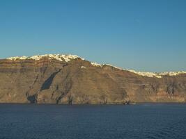 Santorini island in greece photo