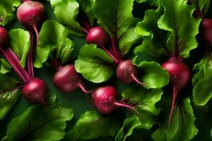 Realistic Beet mockup background. Generate Ai photo