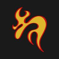 Trending Hand Drawn Vector Flames for Fashion T-Shirts, Hoodies, and streetwear element