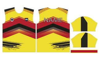 football soccer jersey design for sublimation vector