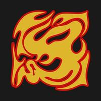 Trending Hand Drawn Vector Flames for Fashion T-Shirts, Hoodies, and streetwear element