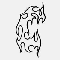 Retro Fire Elements for Streetwear  and Y2K style Apparel Vector Graphics Collection