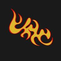 Trending Hand Drawn Vector Flames for Fashion T-Shirts, Hoodies, and streetwear element