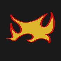 Trending Hand Drawn Vector Flames for Fashion T-Shirts, Hoodies, and streetwear element