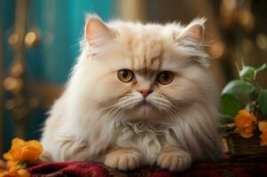 Cute persian cat photo