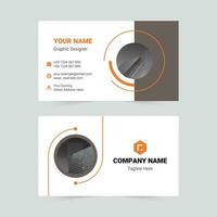 Minimalist business card template vector