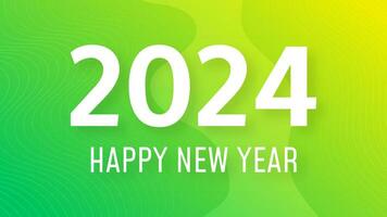 2024 Happy New Year on colorful background vector