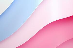 Simple abstract background white pink blue colors. Space for text, surface for design photo