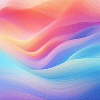 Multicolored gradient background. Abstract lines, waves, liquid effect, plastic, fabric. Banner, poster, wallpaper photo