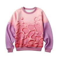 Sweatshirt, jacket, jumper, image of clothing, isolate on a white background, mockup template photo