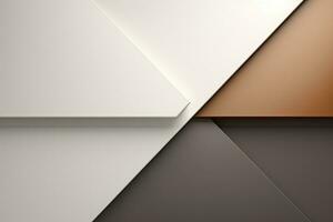 Abstract geometric gray brown background, empty space for design photo