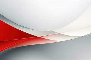 Simple abstract gray red background with waves photo