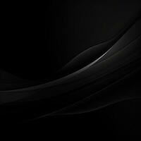 Simple black background, empty space for text, smoke, waves photo