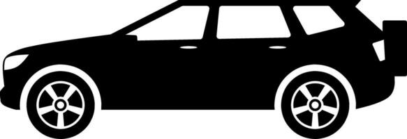 SUV car icon vector. Sport utility vehicle silhouette for icon, symbol or sign. SUV car graphic resource for transportation or automotive vector